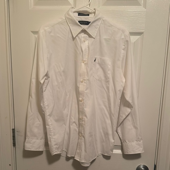 Nautica Other - Boys Nautica White Casual Button Down Shirt Classic Cotton